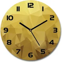 Tulup Wanduhr aus Glas 30fi Glasbild Glasuhr Gehärtetes Glas - schwarze-zeiger - Abstraction background