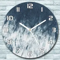 Coloray Wanduhr aus Glas Rund fi 30 Eisberg Design Quarz Deko Schlafzimmer Büro
