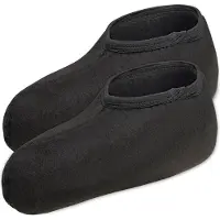 Ladeheid Kinder Stiefelsocken Innenschuh Wärmende Socken für Regenstiefel LA40-251 (Schwarz, 24/25 EU)