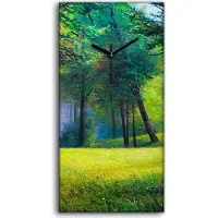 Coloray Küche Wohnzimmer Wand Leinwand Uhr 30x60 Wand Kunst Bild Malerei Landschaft - schwarze Hände