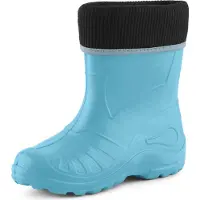Ladeheid Kinder Mädchen Jungen Federleichte Eva Thermo Gummistiefel Gefüttert KL058 (Hellblau, 29)