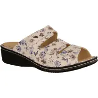 Finn Comfort Pisa, Blue, Damenschuhe, Leder, Pantolette, Bequeme Schuhe, NEU - Damenschuhe Pantolette / Zehentrenner, Blau, leder (daikon)