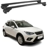 Omtec Dachträger für Seat Arona 2017-2025 Gepäckträger Grundträger Alu Schwarz 2x