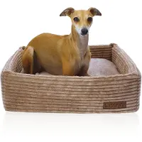DOTTY Hundesofa CUBE Hundebett Hundekissen Tierbett Katzenbett Hundekorb Schlafplatz Größe S (42 x 42 cm)