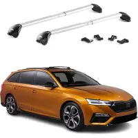 Aurilis Dachträger Relingträger für Skoda Octavia Wagon NX 2020-2025 Alu Silber 2x ABE