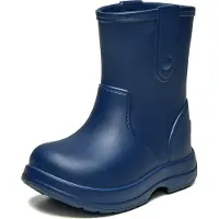 Ladeheid x Camminare Gummistiefel Kinder aus leichtem EVA wasserdicht rutschfest und angenehm flexibel mit schlichtem robustem Design für komfortable Alltagswege LA-CA-18 (MarineBlau, 24/25 EU)