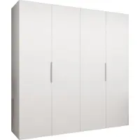 MEBLE KRYSPOL , Kleiderschrank, Schrank 200 cmx202x52, Weiß, Kaschmir