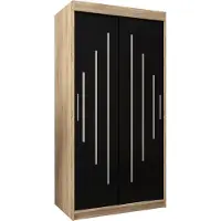MEBLE KRYSPOL Kleiderschrank, Schiebetürenschrank Schlafzimmer, Schrank YORK 100 cm