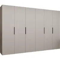 MEBLE KRYSPOL , Kleiderschrank, Schrank 300 cmx202x52, Kaschmir, Schwarz