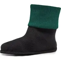 Ladeheid Kinder Gummistiefel Stiefelsocken Innenschuh Wärmende Socken für Regenstiefel LA-CA-10 LA-CA-11(Smaragdgrün, 26/27)