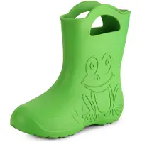 Ladeheid Damen federleichte Eva Gummistiefel Regenschuhe LA-CA-09 (Grün, 38/39 EU)