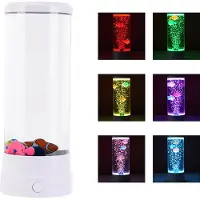 Welikera LED Dekolicht LED Dekolicht,Lavalampe mit 7 Farbwechsel für Zuhause,LED Tischleuchte, Weiß