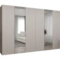MEBLE KRYSPOL , Kleiderschrank, Schrank 300 cmx202x52, Kaschmir, Kaschmir