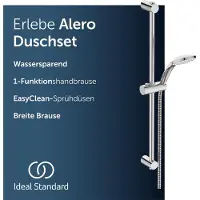 Ideal standard Alero Brausekombination mit Brausestange, wassersparend – Chrom