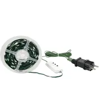 Northpoint LED Effektlichterkette mit Musiksensor 100 LEDs IP44 10m lang Memoryfunktion mit Timerfunktion grün