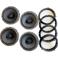 Phase Linear Lautsprecher Einbauset passend für Fiat Panda Tür vorne und hinten