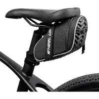 WHEEL UP Fahrradsatteltasche Wasserdichte Fahrradtaschentasche unter dem Sitz mit Reflexstreifen fuer Mountainbike
