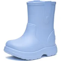 Ladeheid x Camminare Gummistiefel Kinder aus leichtem EVA wasserdicht rutschfest und angenehm flexibel mit schlichtem robustem Design für komfortable Alltagswege LA-CA-18 (HellBlau, 22/23 EU)