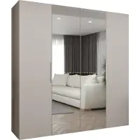 MEBLE KRYSPOL , Kleiderschrank, Schrank 200 cmx202x52, Kaschmir, Kaschmir