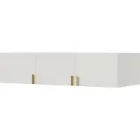 Mzm24 Aufsatz für Schrank Napoli 3D 150 Weiß (schwarzer oder goldener Griff)