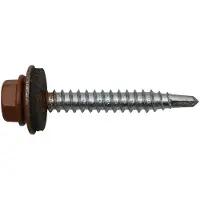 Swg Bohrschraube Sechskantkopf mit Dichtscheibe kufer 4,8 x 35 -100 Stück
