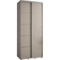 MEBLE KRYSPOL Kryspol Dakota 4 Schrank, zwei Türen - 235,2x100x45cm - Kaschmir Silber