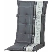 Gartentrends Sitzauflage >Madison Garden< in grau - 123x8x50 (BxHxT)