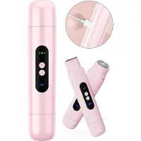 Slyrun 2-in-1 Elektrischer Körperrasierer Damen & Herren, elektrischer Doppelkopfrasierer, IPX7 wasserdicht, schmerzfreier Rasierer für privater Bereich,USB-C Aufladbar