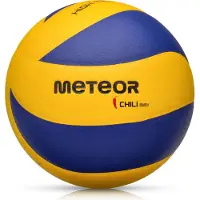 Meteor Volleyball Schulball Spielball Trainingsvolleyball CHILLI #4 gelb/blau