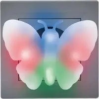 HomeShopXL Nachtlicht für Kinder - Steckdose Schmetterling Lampe - Steckdose Lampe Mädchen - Kinderzimmer und Kindergarten