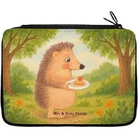 Mr. & Mrs. Panda Federmäppchen Igel Kuchenstück Design - Weiß - Geschenk, Stifteetui, Lustige Sprüche, Kuchen, Geburtstagskuchen, Bleistiftetui, Federtasche, Torte