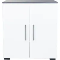 Home affaire Kombikommode "Borneo 10 WA Kommode", schwarz-weiß (weiß, anthrazit), B:85cm H:92cm T:50cm, Hartfaserplatte, Holzwerkstoff, Kunststoff, Sideboards, Kombikommode