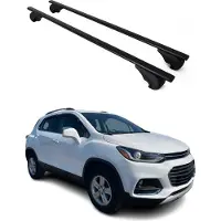 Omac Dachträger Grundtäger für Chevrolet Trax 2013-2022 75kg Metall Schwarz 2 tlg
