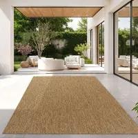 TT Home Teppich Für Outdoor Wetterfest Küchenteppich Balkon Terrasse Unifarbenes Design Modern Größe 240x340 cm