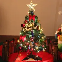 Götäzer 20"/50 cm Tisch-Weihnachtsbaum, künstlicher Mini-Weihnachtsbaum mit LED-Lichterkette und Ornamenten (Weihnachtsbaum)