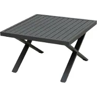 Outdoor Loungetisch bali LBH 72x72x43 cm grau Outdoortisch