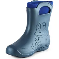 Ladeheid Damen federleichte Eva Gummistiefel Regenschuhe gefüttert LA-CA-12 (Metallisches Blau-2, 40/41 EU)