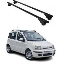 Omtec Dachträger für Fiat Panda 2012-2025 AirCross & Cross & Trussardi Modelle Schwarz