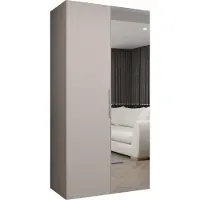 MEBLE KRYSPOL , Kleiderschrank, Schrank 100 cmx202x52, Kaschmir, Kaschmir