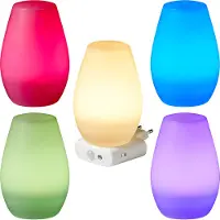 Northpoint LED Steckdosen Nachtlicht Taschenlampe Weiß RGB Bewegungsmelder Induktionsladung Notlicht