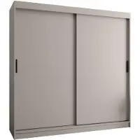 MEBLE KRYSPOL Kryspol - - Kleiderschrank ohne Spiegel, 200x200x62cm, 2 Tür, RUBINO T 200 Kaschmir