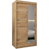 MEBLE KRYSPOL Promo 2100 Schlafzimmerschrank zwei Schiebetüren - Artisan
