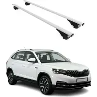 Omac Dachträger Grundtäger für Skoda Kamiq 2019-2025 75kg Metall Silber 2 tlg