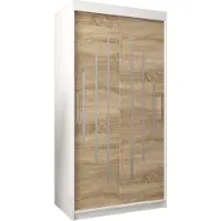 MEBLE KRYSPOL Kleiderschrank, Schiebetürenschrank Schlafzimmer, Schrank YORK 100 cm