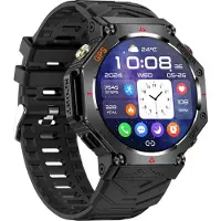 Lixada Smart Sport Watch mit GPS Position GPT Support 30M Regenfeste Smartwatch für Männer Frauen Schwarz