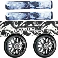 Fantic26 Stunt Scooter Ersatzteile Bundle Swirl Schwarz/Weiß