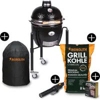 Monolith Starterset JUNIOR 2.0 Keramikgrill mit Gestell inkl. Zubehör-Starterpaket 121021-B-START