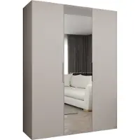 MEBLE KRYSPOL , Kleiderschrank, Schrank 150 cmx202x52, Kaschmir, Kaschmir