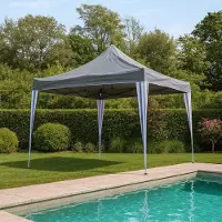 Bv-vertrieb.de Gartenpavillonzelt Partyzelt Pavillon 2,5x2,5m Farbe grau #4367