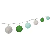 Goobay LED-Lichterkette mit 10 Wattebällchen, batteriebetrieben